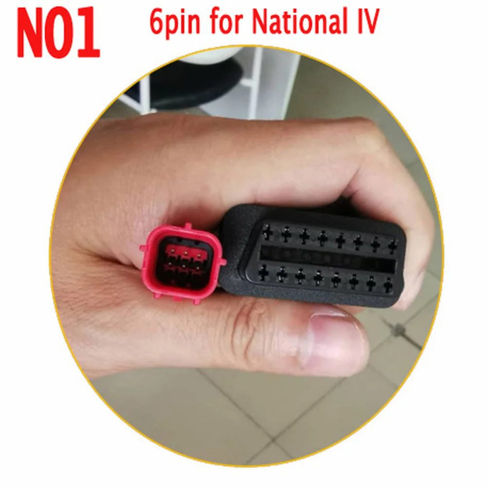 Nation IV EFI Motorcycle Cable Engine Fault Detect Adapter OBD2 16Pin To 3PIN/4PIN/6PIN Convertor for KTM/Delphi/Kawasaki/Yamaha