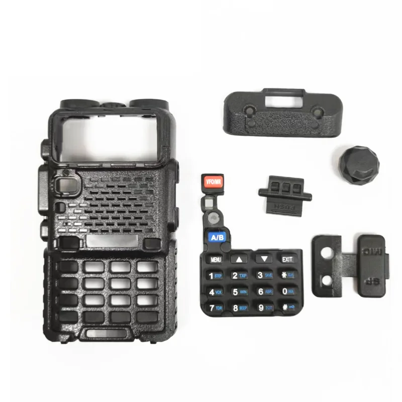 UV5R Walkie Talkie Case Maintenance Accessories Shell Knob Transmission Frame With baofeng ptt button for Radio Replace Parts