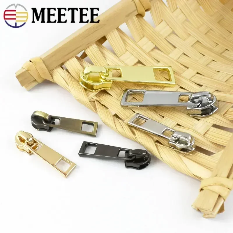 10/20/30Pcs Bag Zipper Sliders For Nylon Purse Pencilbag Zippers Pulls Clothes Zip Head Repair Kit DIY Sewing Accessories