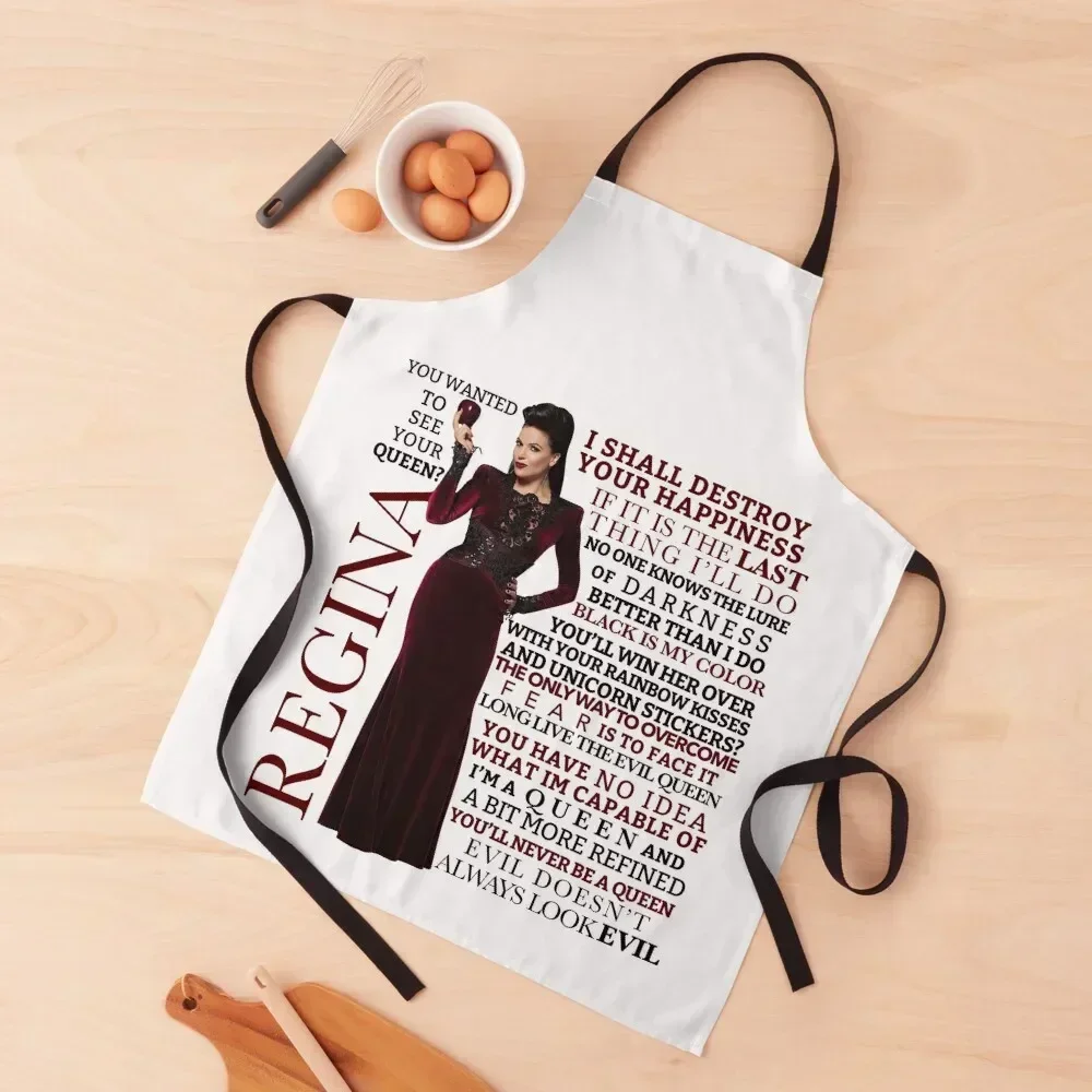 

Regina Quotes Apron For Woman beauty master Woman Work Woman Kitchen Apron