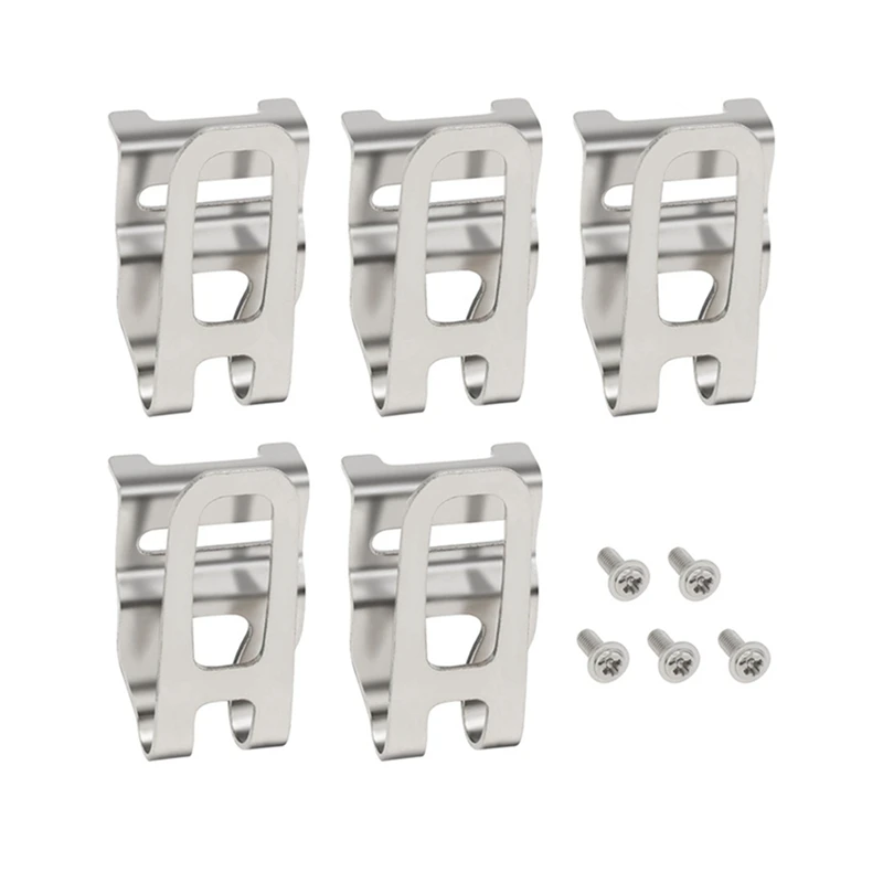 

ABSU 5Pcs Resistance Electric Drill Belt Clip Replacement Hooks Tool Holder Impact Drills Tool Belt Holder Clip