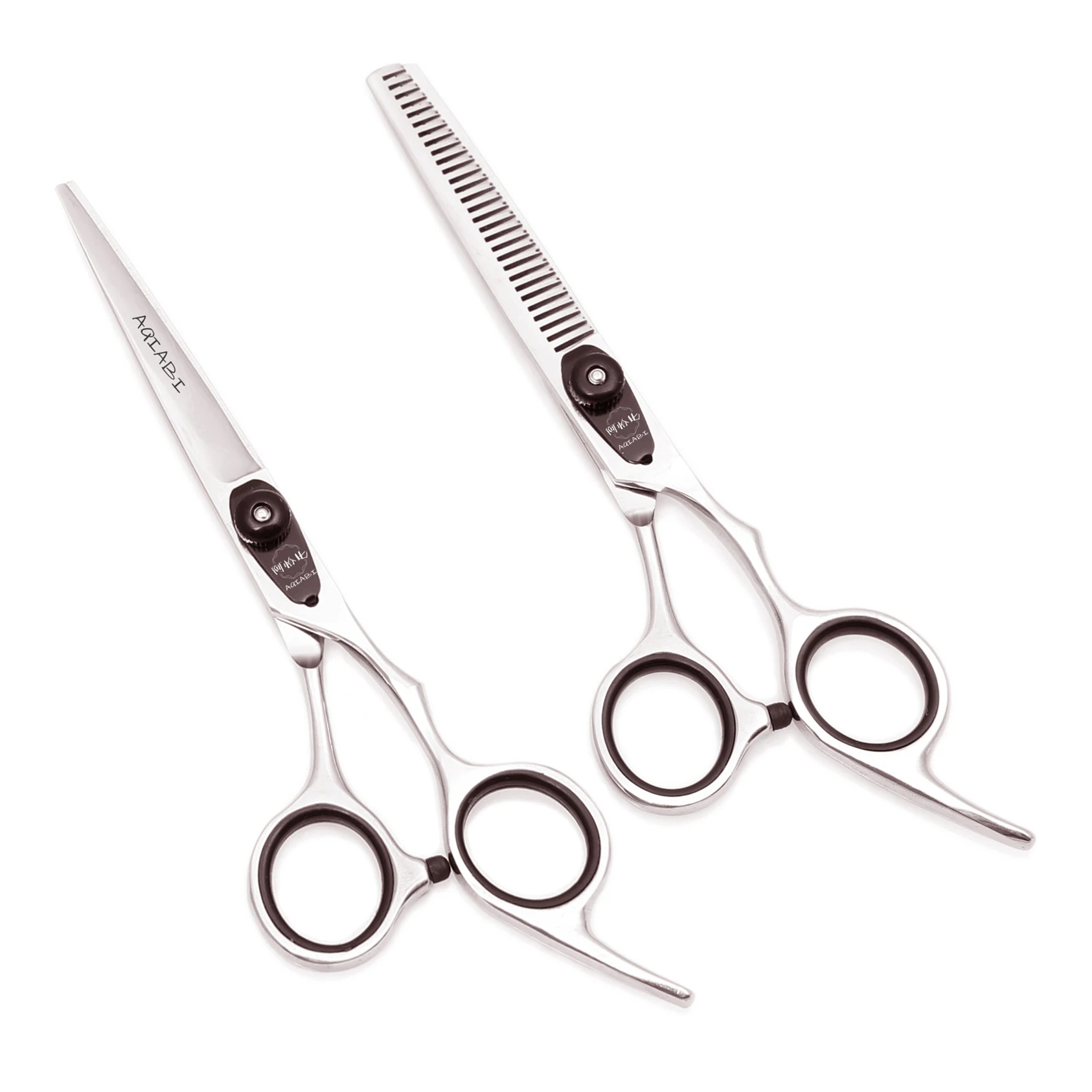 Friseurschere 6'' Japan Edelstahl Haarschere Silber Haarschneideschere Haarschnitt Effilierschere Friseursalon A1003