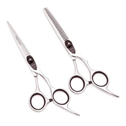 Hairdressing Scissors 6'' Japan Stainless Hair Scissors Silver Hair Cutting Shears Haircut Thinning Scissors Barber Shop A1003