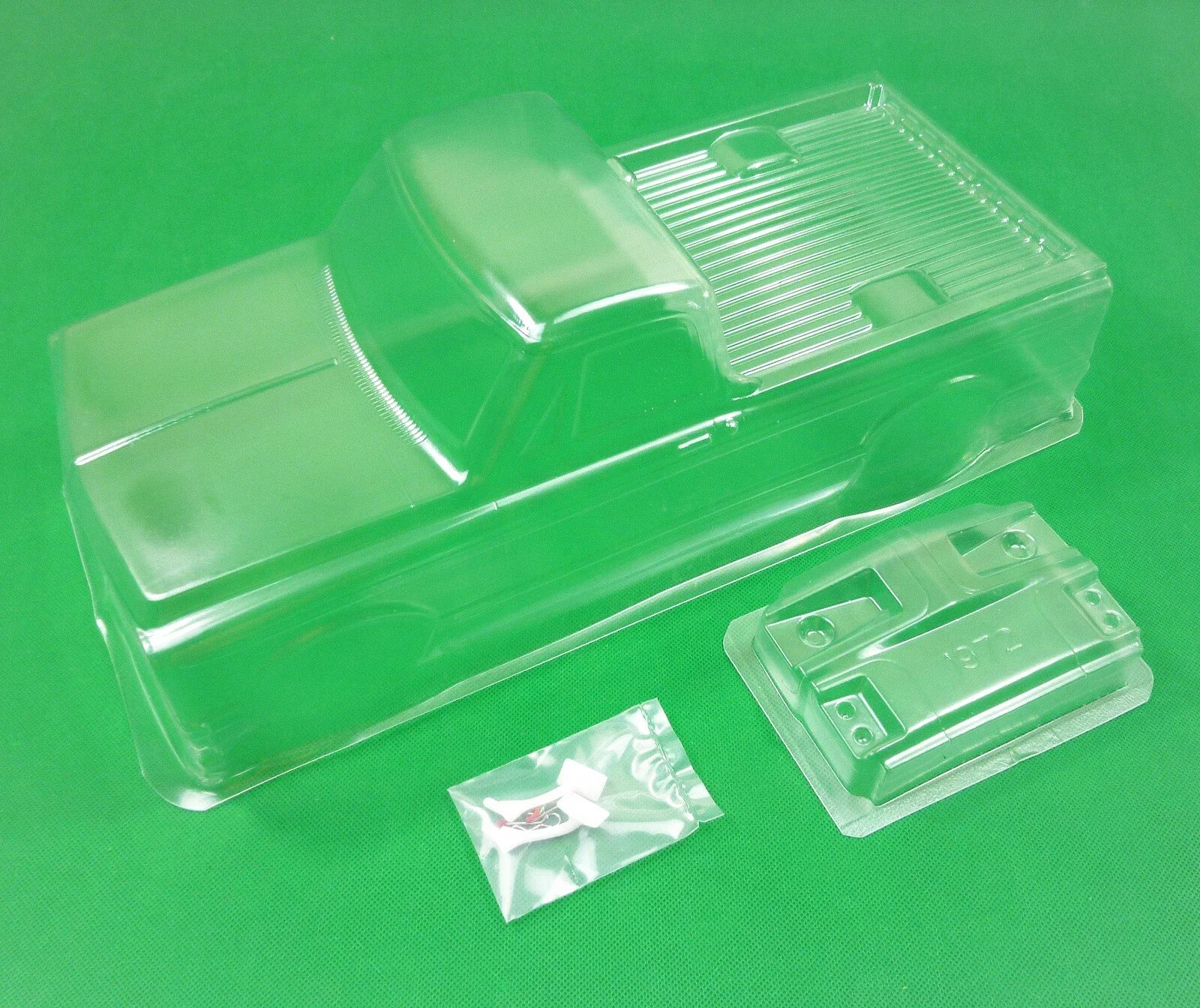 TC049 1/10 1972 Chevy C10 Cheyenne RC Pick-Up Truck Polycarbonate Clear Body Shell With Decals (257mm Wheelbase/190mm Width)