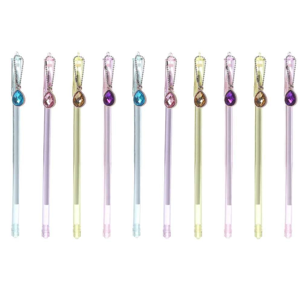 10 قطع من أقلام جل القلب الإبداعية، أقلام كتابة محمولة ممتازة للأطفال والكبار، قلم ناعم هدية قرطاسية للطلاب #2