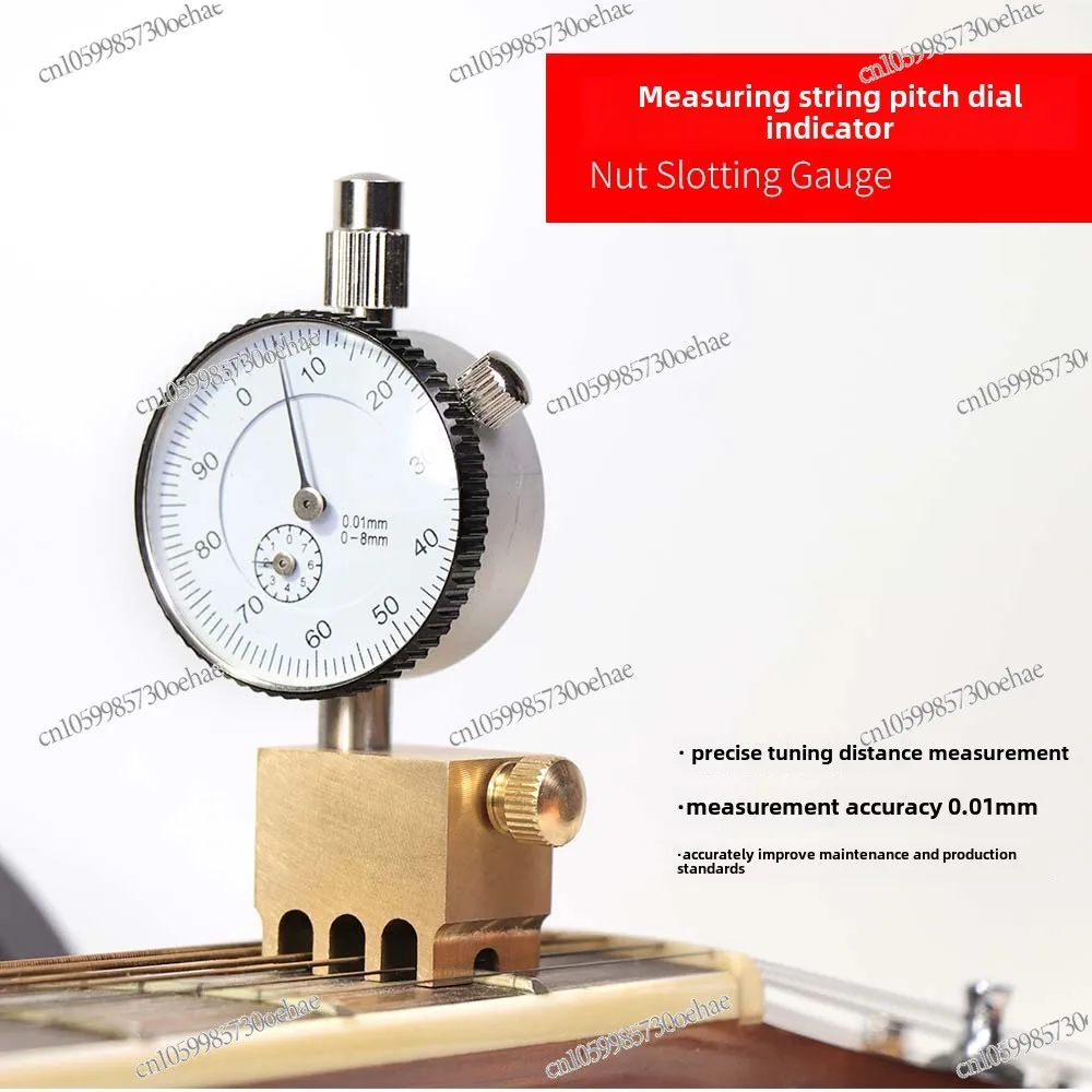 Regla de paso de cuerda de guitarra de baquelita popular, medidor de Dial de medición de altura, herramientas de reparación y mantenimiento de Piano hechas a mano para estudio