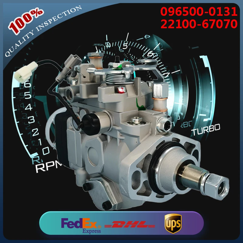 

Diesel Fuel Injection Pump 096500-0131 22100-67070 VE4/12E2100RND013 for Toyota Hilux Prado 3.0L 1KZ-TE Diesel Engine