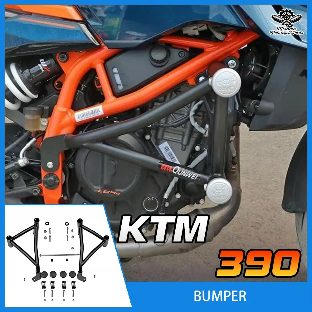 

Двухсторонняя защита бампера для мотоциклов KTM 390 DUKE390 2024 года - модифицированные детали для защиты от падений и столкновений.