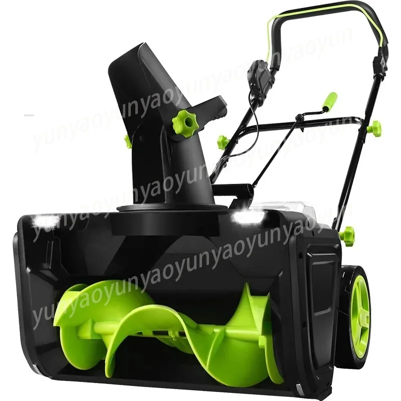 

Electric wireless hand push snow plow small snow clearing equipment school road property shoveling sand household