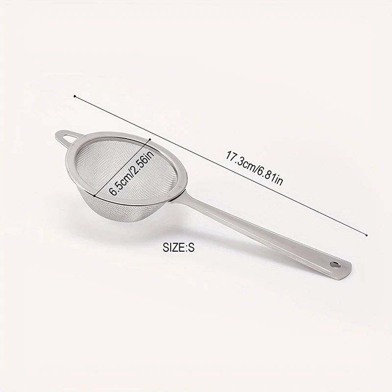 New Stainless Steel Matcha Sifter Very Fine Mesh Rust-Proof Tea Strainer Easy To Clean Small Food Sifters For Kitchen