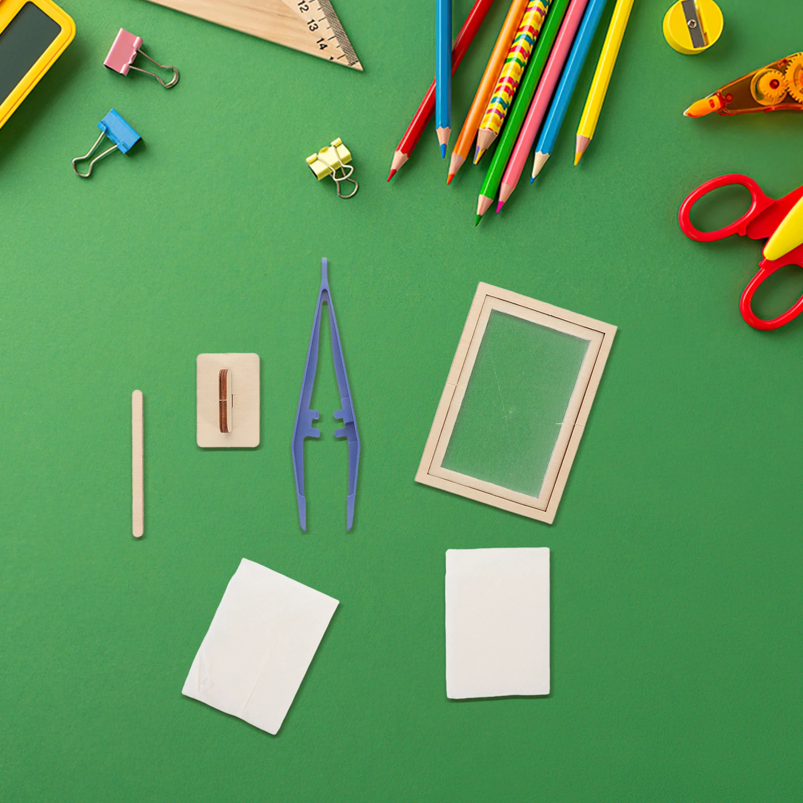 مجموعة واحدة من أدوات صنع الورق DIY مجموعة لب الورق التعليمية الإبداعية لتجميع أطفال رياض الأطفال #5