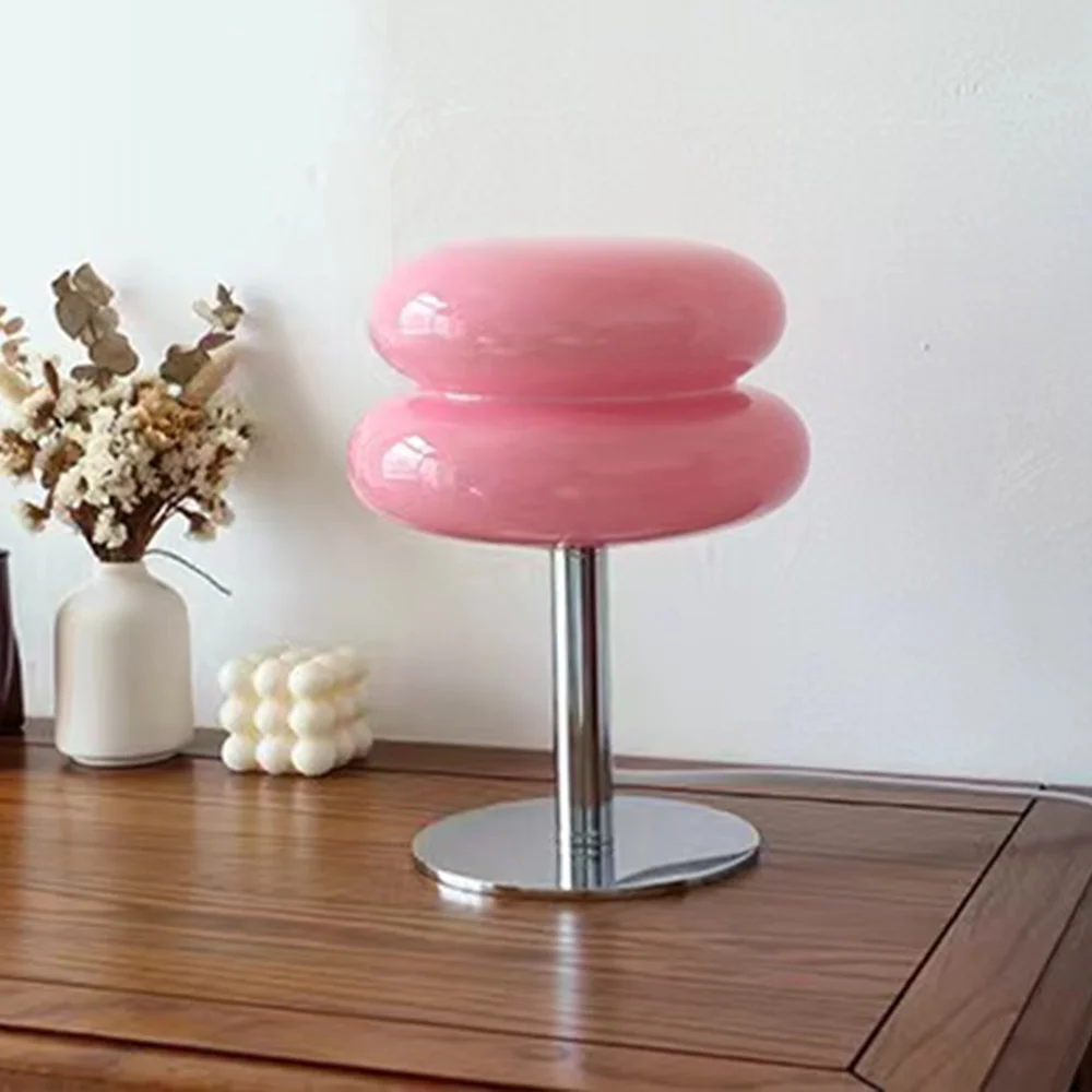 Macaron Glass Table Lamp, Macaron Style living room ramples, kids room lamp