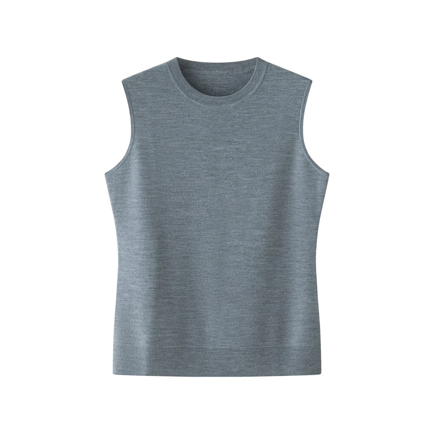 

King's Gift Bla Gold Series Women's Woolen Vest 00% Yangzi Spun Yarn Spun Svel round Ne Slim Fit H-ape Outerwear