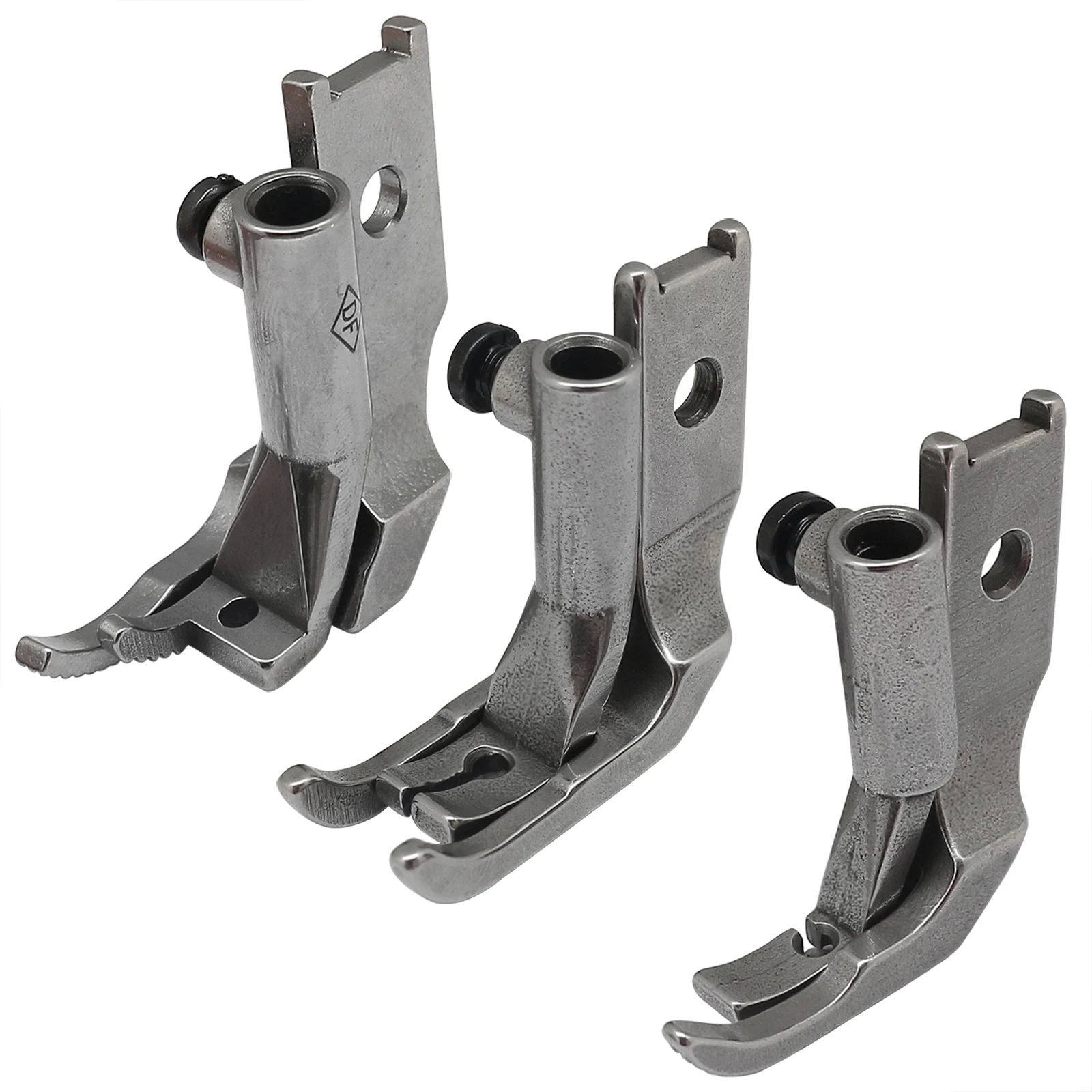 Calcador duplo do dedo do pé, do dedo do pé esquerdo e direito compatível com/substituição para acessórios de máquina de costura PFAFF 335 145 245 545