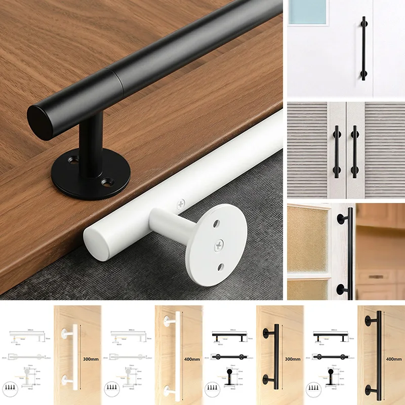 300/400mm Barn Door Handles Metal Gate Pull Handles Garage Shed Door Grab Bar Sliding Interior Closet Hardware Door Handle