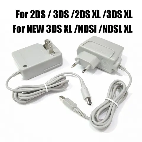 Yaru Home Travel Wall Charger For Nintendo 3DS 2DS NDSi Charging Cable Charging Adapter Power Supply NDS Adapter EU US Plug