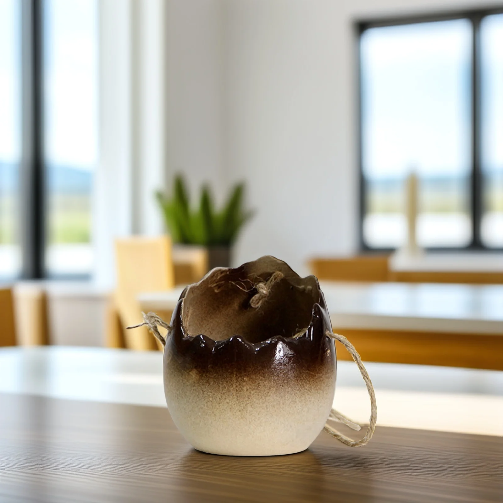 

Ceramic Hanging Planter Pot Indoor Outdoor Balcony Courtyard Display Herbs Ferns Succulents Unique Decor