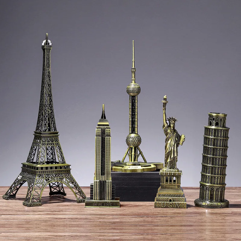 

Landmark architectural molds, high-end ornaments, metal handicrafts, living room and office desktop decorations