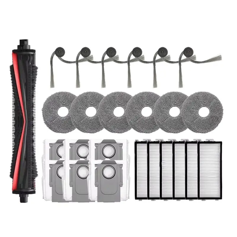 

Комплект аксессуаров ABBZ для Roborock Saros Z70: основная и боковые щетки, фильтр, насадка для влажной уборки, мешок для сбора пыли с защитой от наматывания волос