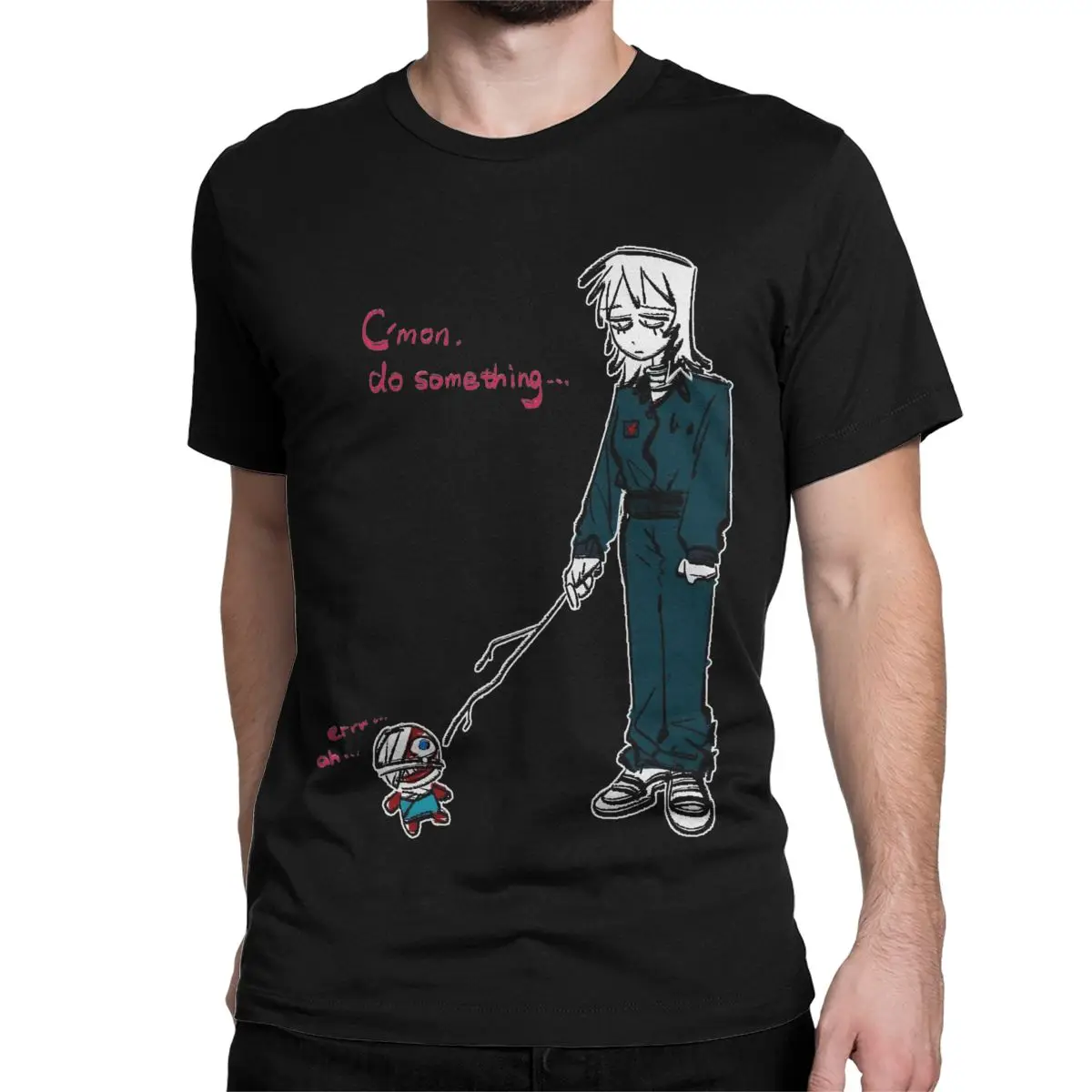 Men Mouthwashing Game Fanart T Shirts Pure Cotton Tops Vintage Short Sleeve Crewneck Tee Shirt New Arrival T-Shirts