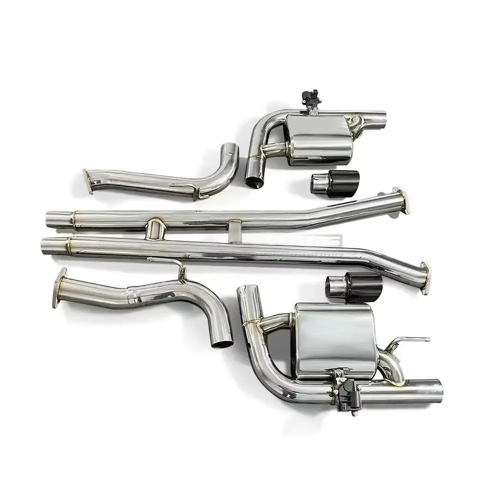 JYDStainless Steel Automotive Exhaust Pipe Suitable for Mustang 5.0L V8 Exhaust System High Performance Muffler Valve Pipe