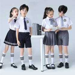 Primary and secondary school students' chorus performance clothes British school uniforms poetry recitation performance clothes