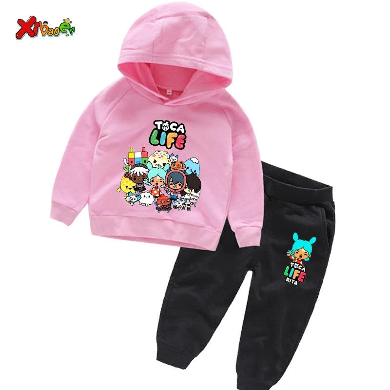 

Kids Hoodie Sets for Kids Suits Cota Baby Girls Clothing Children Toddler Baby Clothes 2 Pieces Sweatshirts Sports Pants Suits