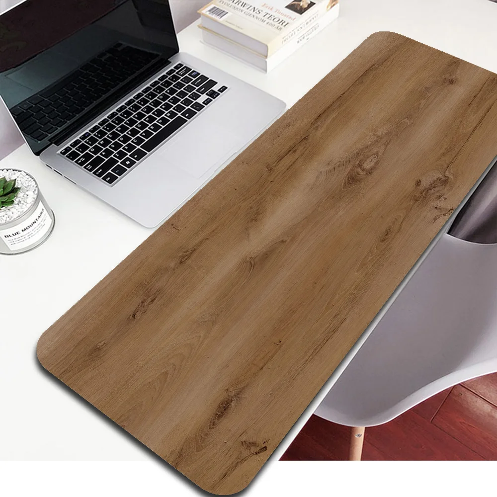 Mouse pad grande textura natural madeira computador mesa tapete escritório gamer teclado ergonômico gamer tapete 900x400 laptops de jogos