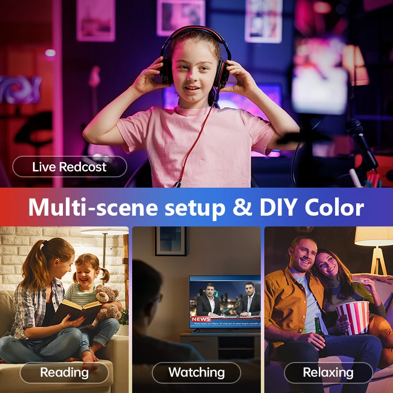 IMOU Tuya Matter WiFi Lampadina intelligente Dimmerabile Luce a Led 16 milioni di colori RGB E27 Lampada a candela Controllo vocale Alexa Google Home