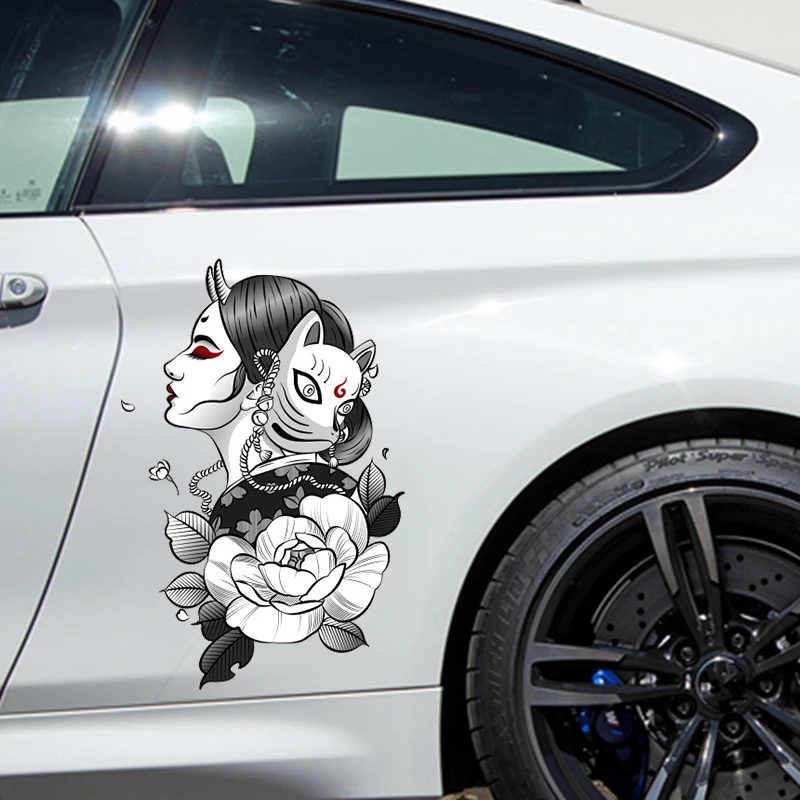 geisha japan Car decal side graphic vinyl decal modified racing car print decoration ita car car decal sticker