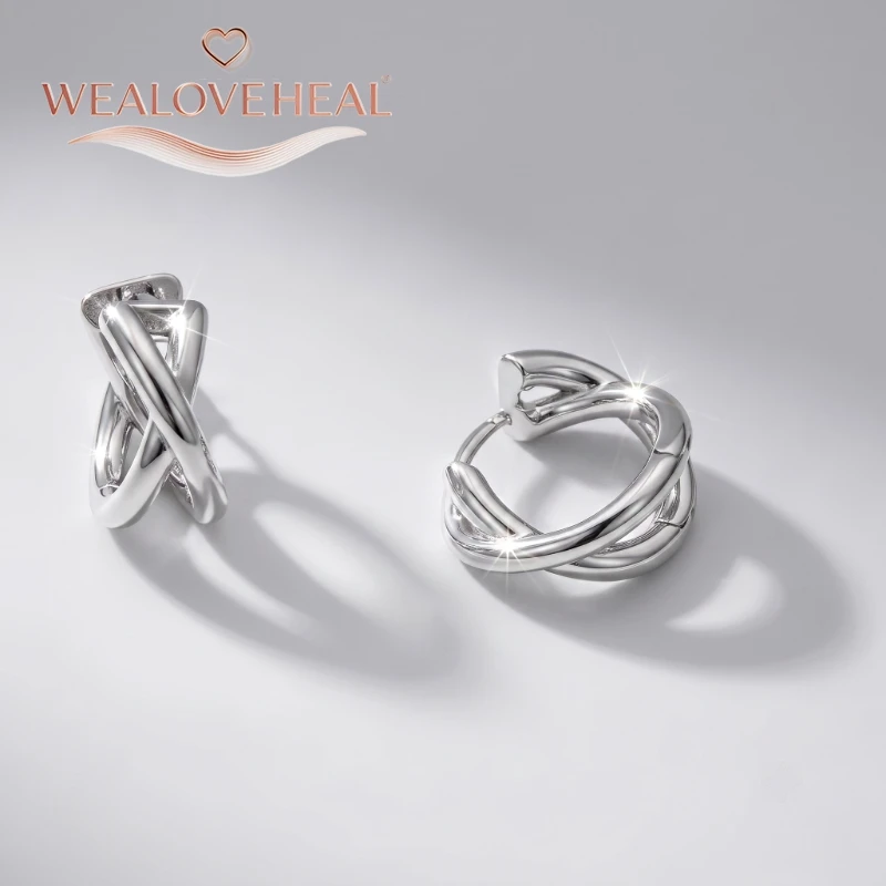 ohrringe damen, ohrringe, Rhodium-Plattierte Messing Geometrische Kleine Creolen für Damen 2026 Trendige Einfache Huggie Runde Ohrringe Geburtstags-Party Schmuck Geschenk – Detail 18