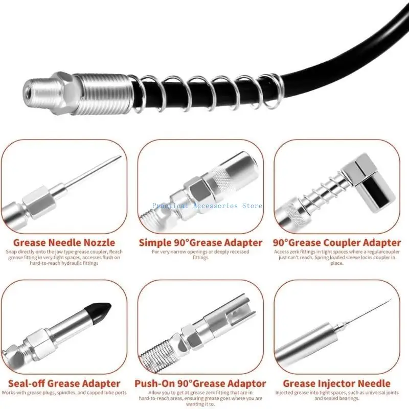 หัวฉีดอะแดปเตอร์หล่อลื่นอเนกประสงค์ U75E