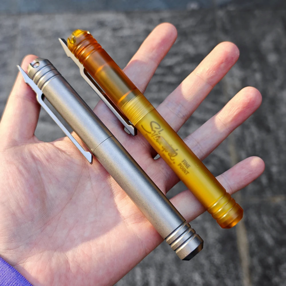 EDC Ultem Imported PEI Titanium Alloy Pen With Collection Writing Multi-functional Portable Outdoor EDC Tools