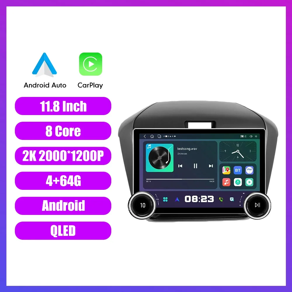 

Автомагнитола 2 DIN Android 2025 с 11,8-дюймовым QLED-экраном 2K, двумя поворотными ручками, для Honda Freed 2018-2020 (правый руль), с поддержкой Carplay