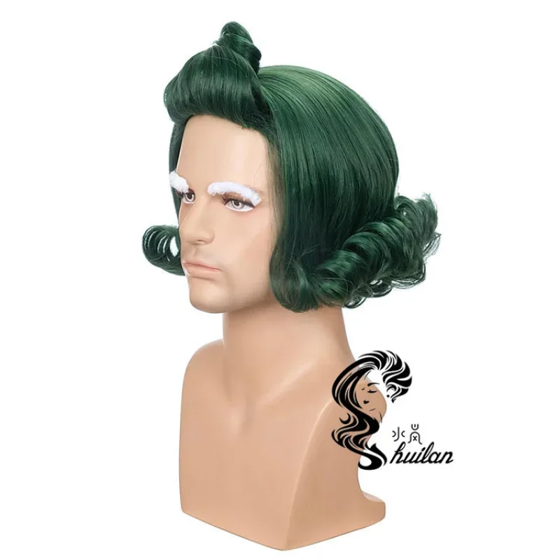 qwerrtyu. 123456   شعر مستعار كوسبلاي [Water Lan] أوبالون PA Oompa Loompa Cos شعر مستعار Happy Sweet House للهالوين أخضر مجعد Hairasdffghjk 9877