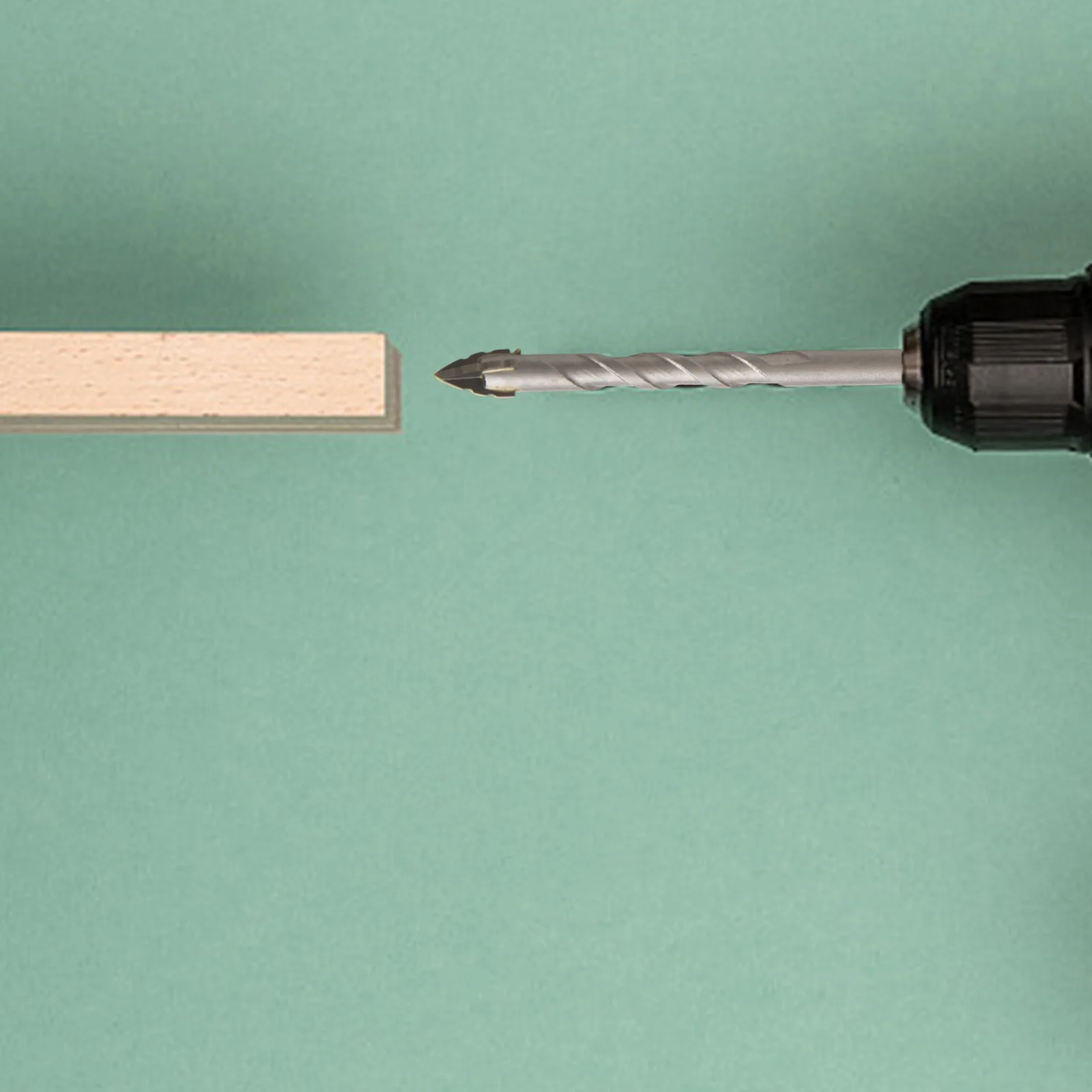 

DIY Projects Triangular Drill Bit Set Tile Drilling Water Drill Compatible Wide Applicability Drilling Stability