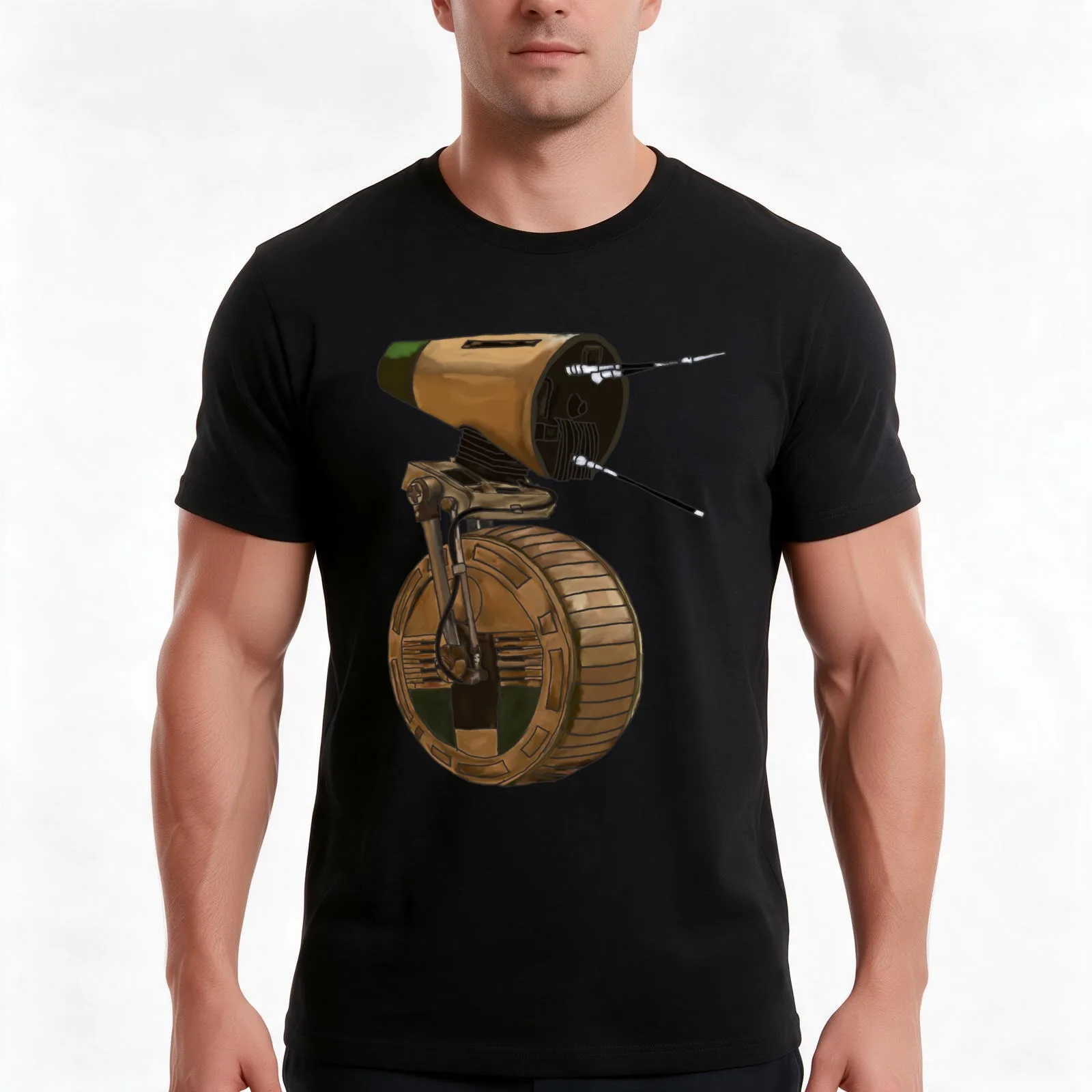Small but mighty T-Shirt, Summer Casual Cotton Tee, Oversized Streetwear Tops, Vintage Graphic Print, Loose Fit Short Sleeve