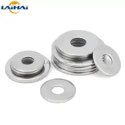 2/50X M2.5 M3 M3.5 M4 M5 M6 M8 M10 M12 M14 M16 A2-70 304 Stainless Steel Large Size Oversize Big Wider Flat Washer Plain Gasket