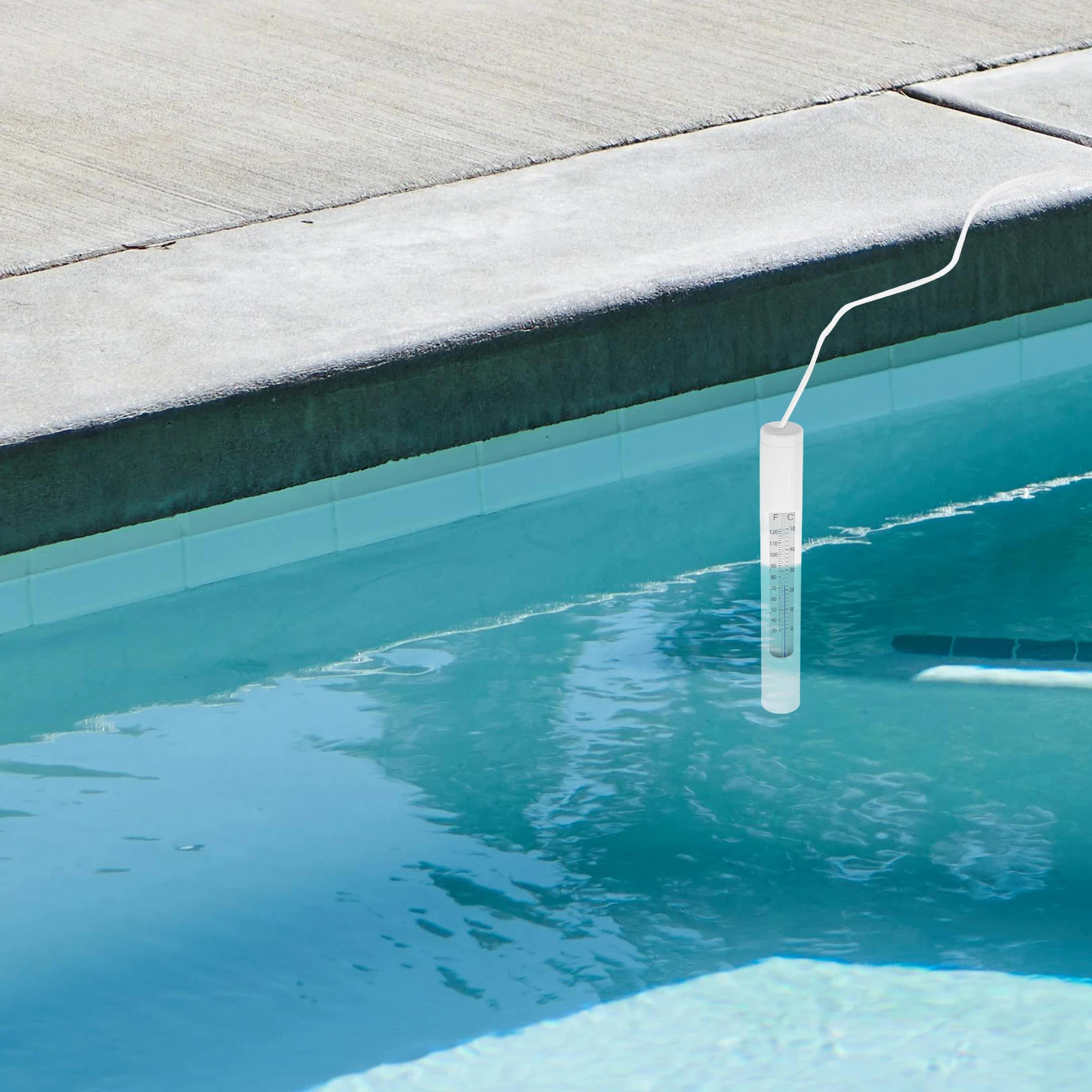 Termometer Kolam Renang Alat Ukur Suhu Air Termometer Tipe Tenggelam untuk Kolam Renang Dalam Ruangan Spa Akuarium Kolam Luar Ruangan