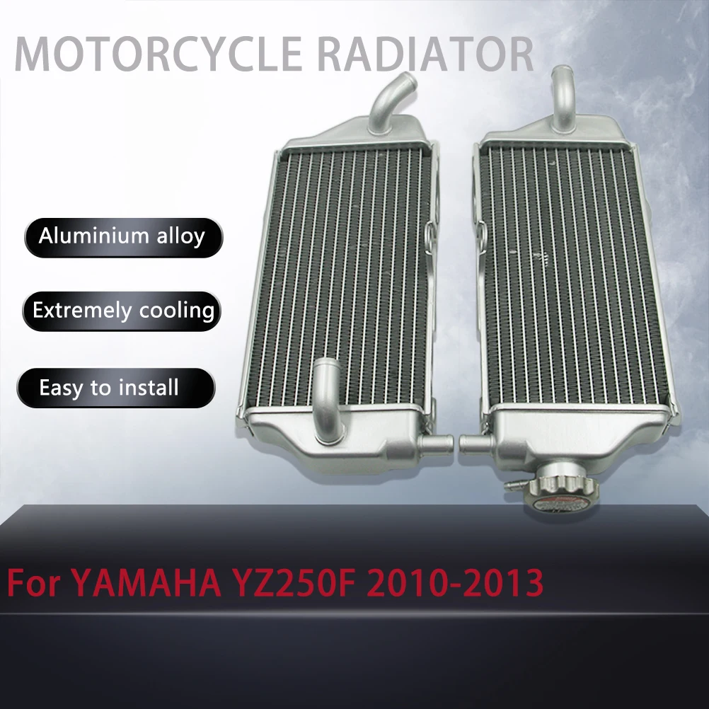 

Motorcycle Radiator Cooler Aluminium Engine Cooling Left Right Water Tank For YAMAHA YZ250F YZ250FX YZF YZF-X 250 2010-2013