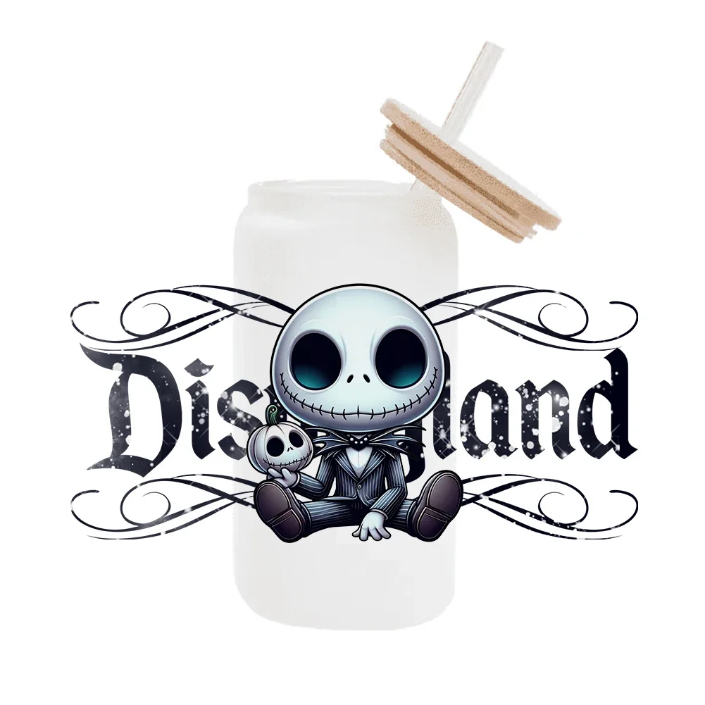 جاك ديزني لاند DTF ملصق الكؤوس بارد تخصيص الأشعة فوق البنفسجية التفاف نقل ملصق تسميات مخصصة شعار DIY ذاتية اللصق مقاوم للماء