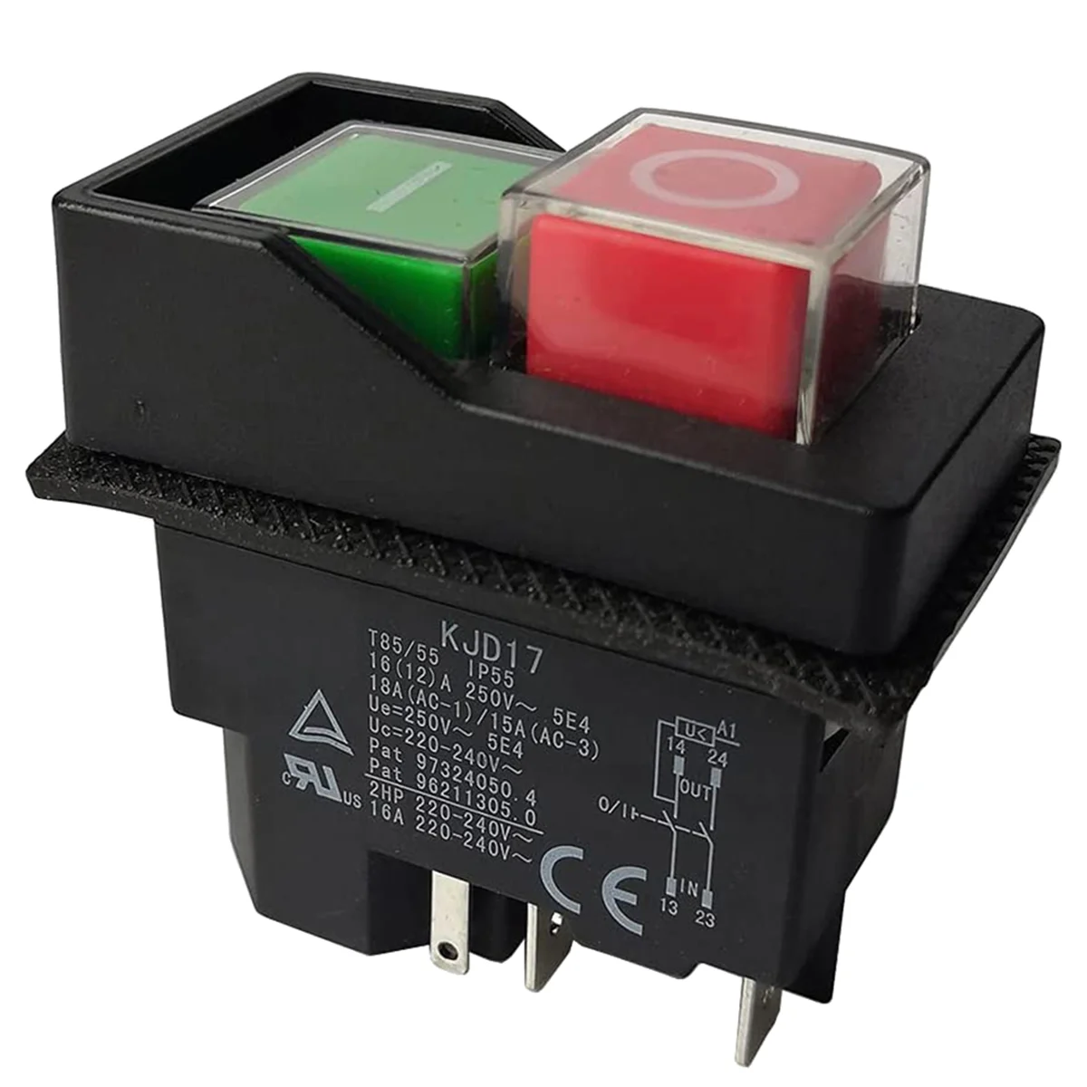 Electromagnetic Switches Pushbutton Switches for Garden Tools KJD17 220V 5 Pin -TerminalsT98C