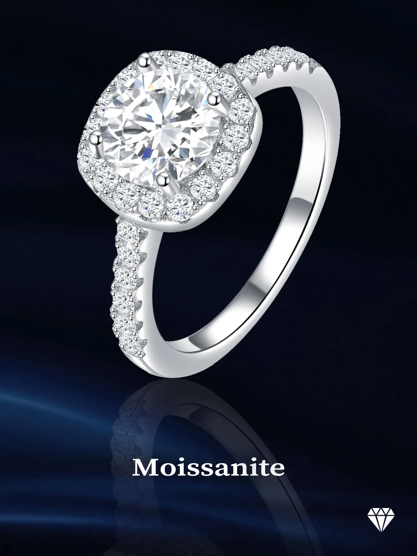 

Кольца с муассанитом, круглая бриллиантовая огранка, кольца с бриллиантами из моссанита 7 мм и сертификатом Gra, обручальное кольцо для женщин