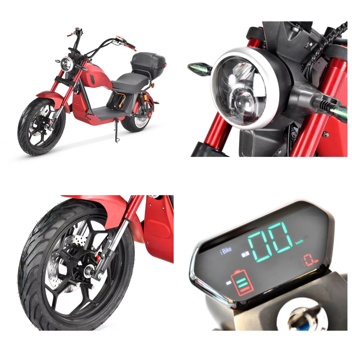 

STLF 2000W Adult Electric Motorcycle EU Direct Cheap Electric Scooter Street Legal Moped Classified EU Stock Fat Tire E-Moto