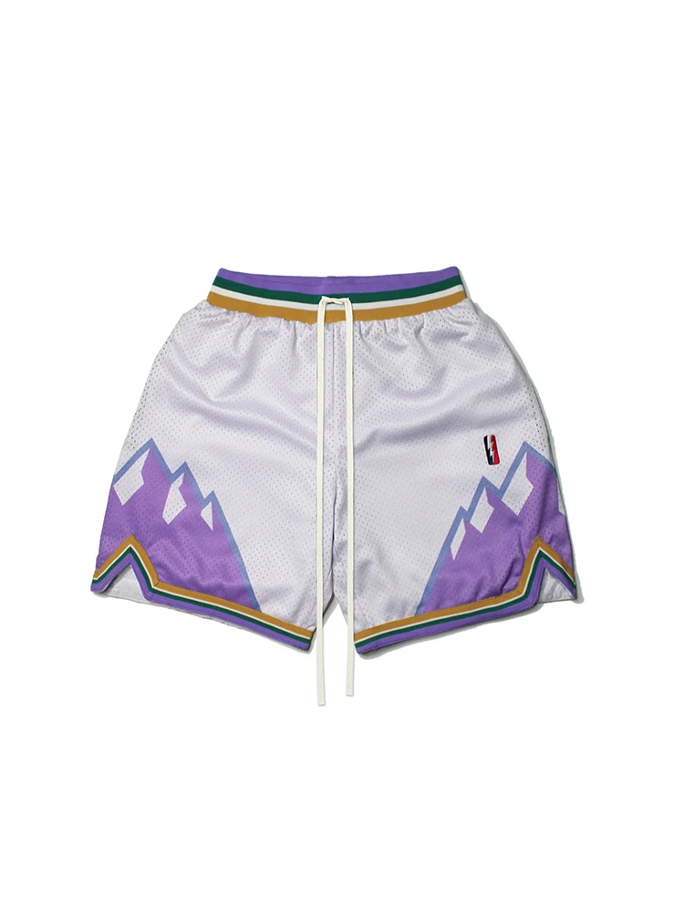 ZOOY (L-9XL) Plus Size Men's Vintage Basketball Athletic Shorts