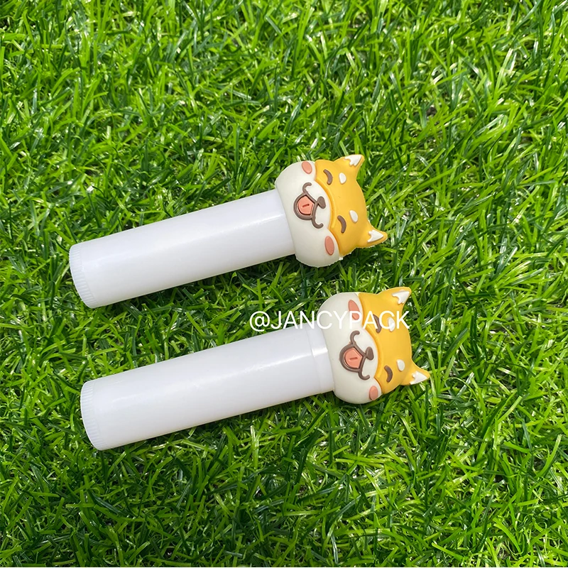 animals cute Empty3.4g  Lipstick Tube Containers Lucky Clover Square lipstick tube Lip Balm Shell  Makeup Tools