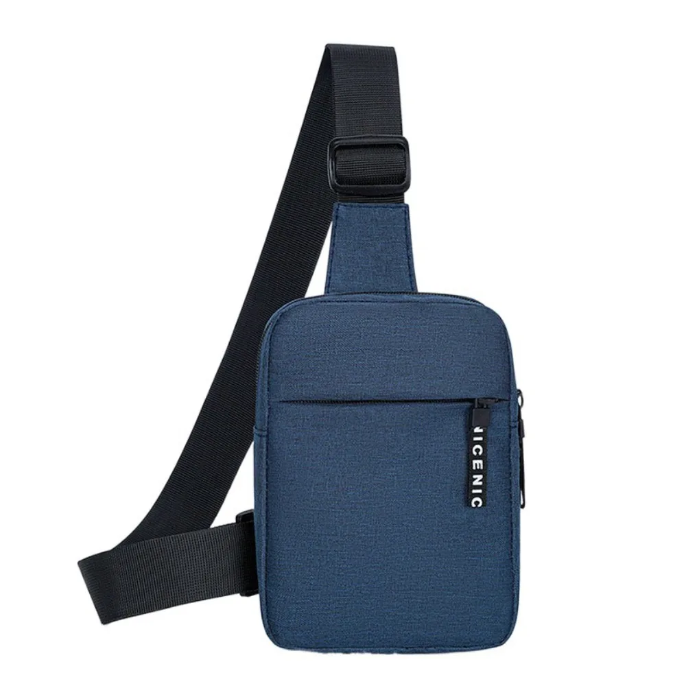 

Oxford Men's Chest Bag Multifunctional Korean Style Shoulder Crossbody Bag Solid Color Adjustable Shoulder Sports Waist Bag Male