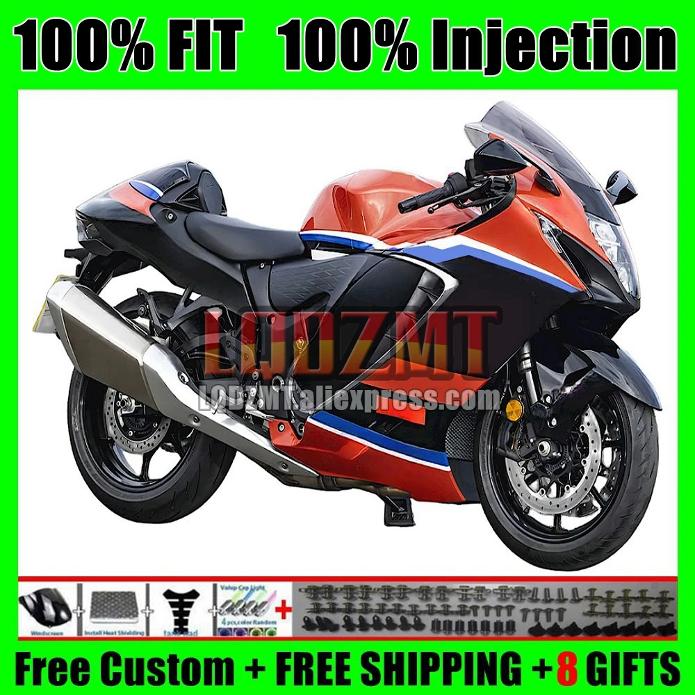 Injection Body For SUZUKI Hayabusa GSXR 1300 CC Orange black 21 22 23 24 30No.12 GSXR-1300 GSXR1300 2021 2022 2023 2024 Fairing