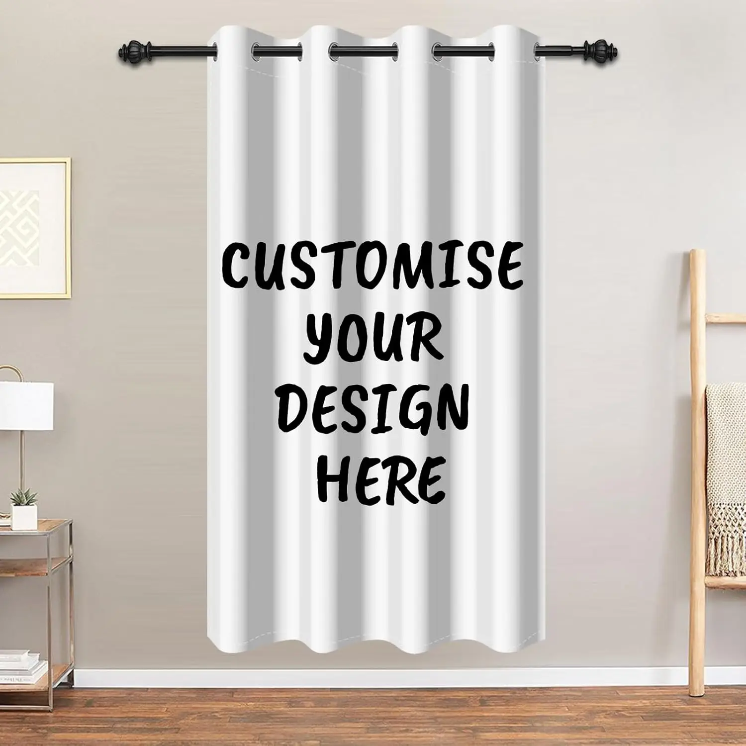 Custom Curtian with Photos Text Customized Window Curtian Personalized Blackout Curtain for Bedroom Living Room Office Decor