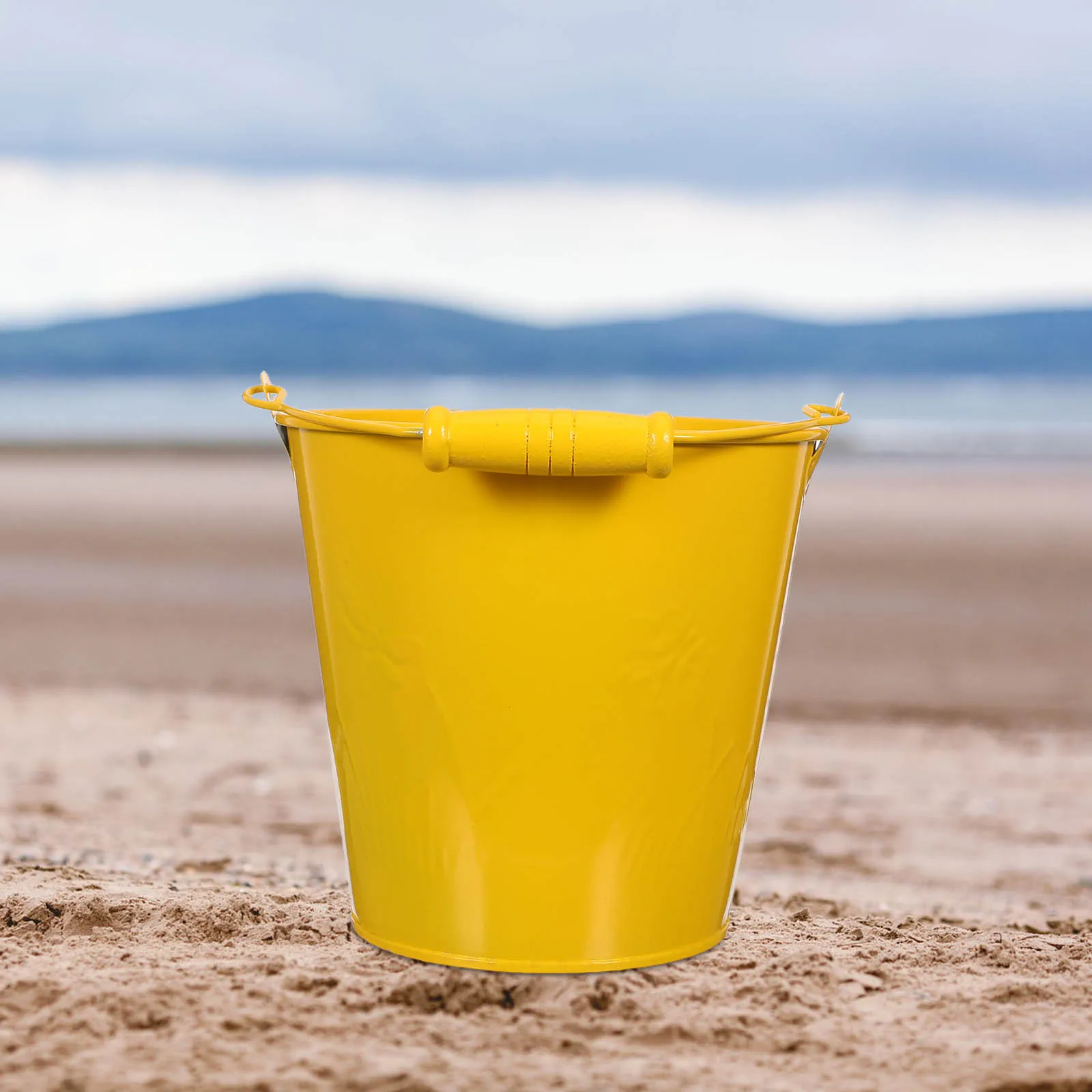 4 szt. Mini wiaderka do piasku dla dzieci, lekkie i wytrzymałe, do zabawy na plaży, podczas zabawy na zewnątrz, w ogrodzie, basenie, do gier wodnych dla dzieci.
